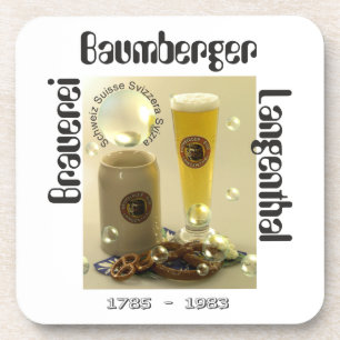 Porta-copo Cervejaria Baumberger Langenthal base para copos