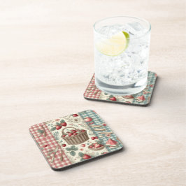Porta-copo Cesta de Frutas Gingham Diversão