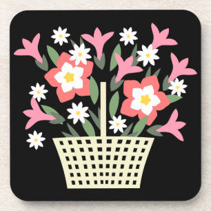 Porta-copo Cesto de Flores