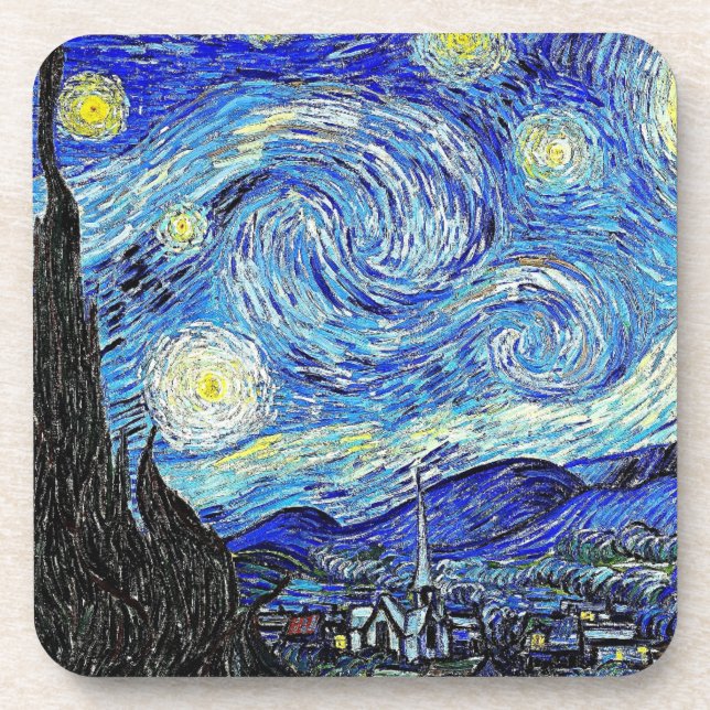 Porta-copo Céu Antigo Noite Estrelada (Frente)