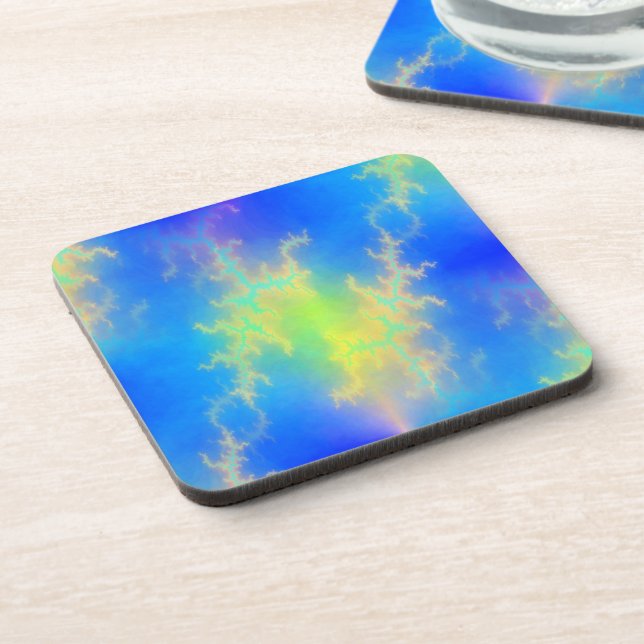 Porta-copo Céu Azul e Ouros de Relâmpagos Amarelos (Left Side)