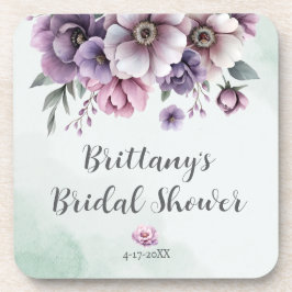 Porta-copo Chá de Noiva Lavanda & Verde Floral