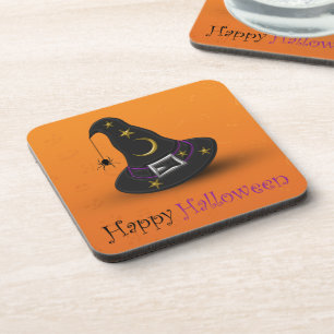 Porta-copo Chapéu da bruxa do Dia das Bruxas com aranha