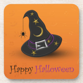 Porta-copo Chapéu de Bruxa de Halloween com Aranha