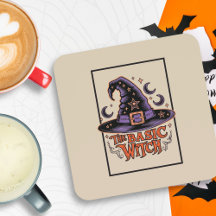 Chapéu de Bruxa Laranja Vintage Personalizado Hall