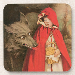 Porta-copo Chapeuzinho Vermelho e o Lobo Mau Vintage
