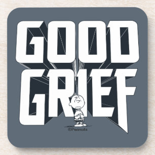 Porta-copo Charlie Brown "Good Grief" Rock Banda Tee Graphic