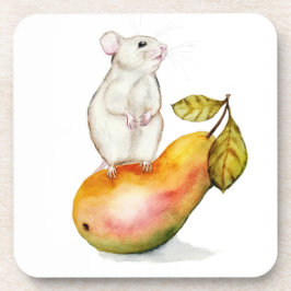 Porta-copo Charming Mouse on a Pear