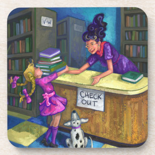 Porta-copo Check-out da Biblioteca