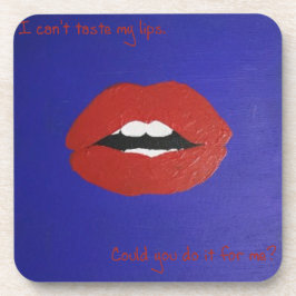 Porta-copo Cheesy Lines for Valentine's Coaster