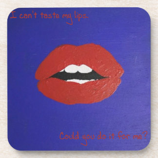 Porta-copo Cheesy Lines for Valentine's Coaster
