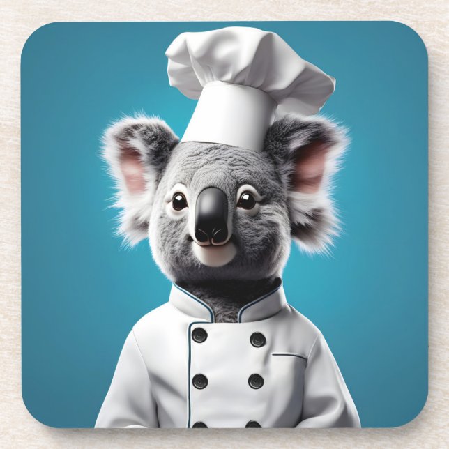 Porta-copo Chef Koala (Frente)
