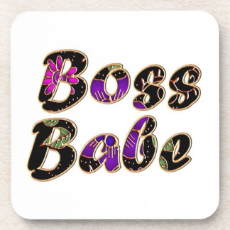 Porta-copo Chefe Babe em Black Floral