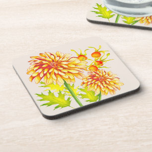 Porta-copo Chegada do outono em um conjunto de Portas copos