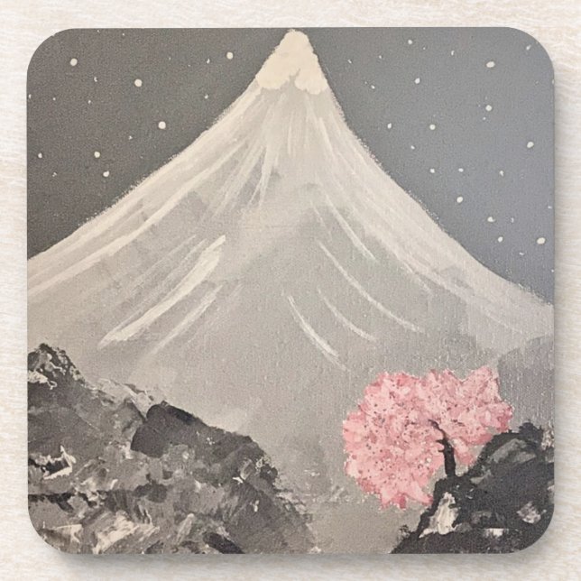 Porta-copo Cherry Blossom & Mountain Scenes Portas copos - Na (Frente)