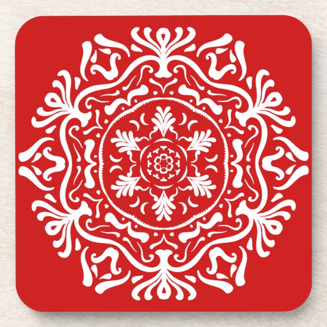 Porta-copo Cherry Mandala (Frente)
