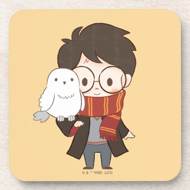 Porta-copo Chibi HARRY POTTER™ & Hedwig (Frente)