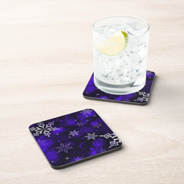 Porta-copo Chic Ametyst Purple Snowflake Motif (Lado Direito)