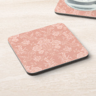 Porta-copo Chic Floral Romântico Damask-Peach