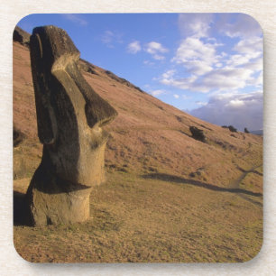 Porta-copo Chile, Ilha Páscoa. Hillside com Moai