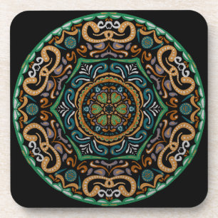 Porta-copo Chons Da Mandala (Fundo Personalizável)