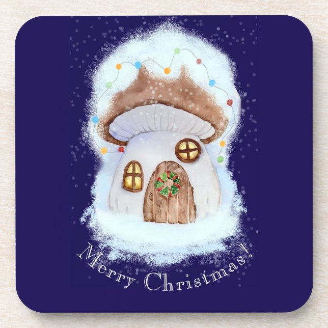 Porta-copo Christmas Fairytale House (Frente)