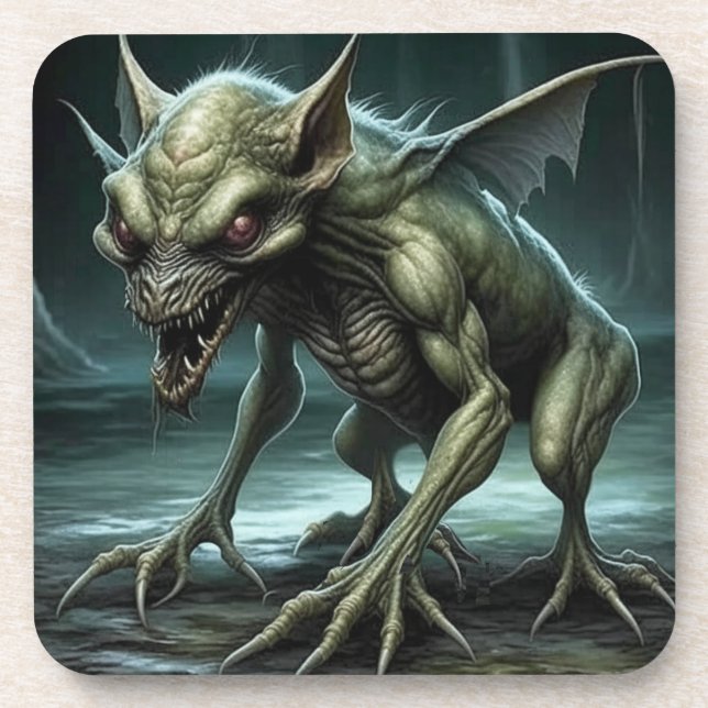 Porta-copo Chupacabra - Monstros ou Animais Criptidos (Frente)