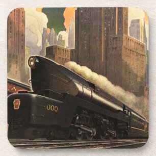 Porta-copo Cidade Antiga, Trem T1 Duplex em Trilhos de Trem