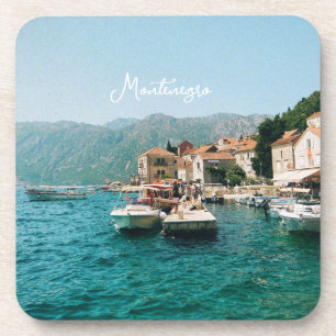 Porta-copo Cidade costeira de Perast, Montenegro