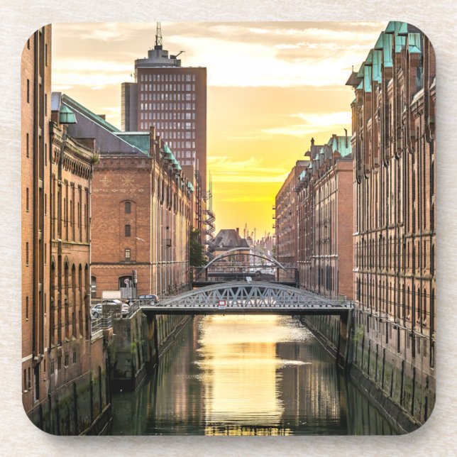 Porta-copo Cidade de HamburgoScape (Frente)