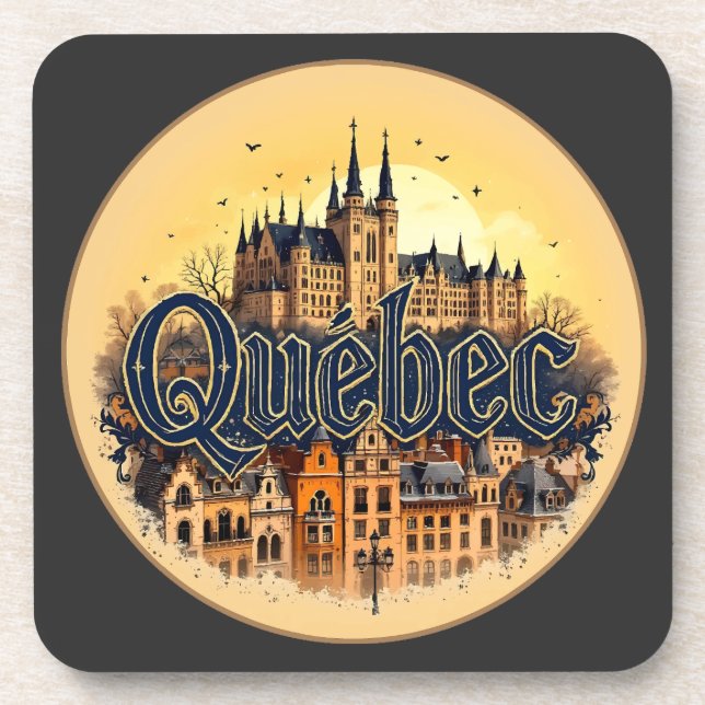 Porta-copo Cidade de Quebec - Canadá (Frente)