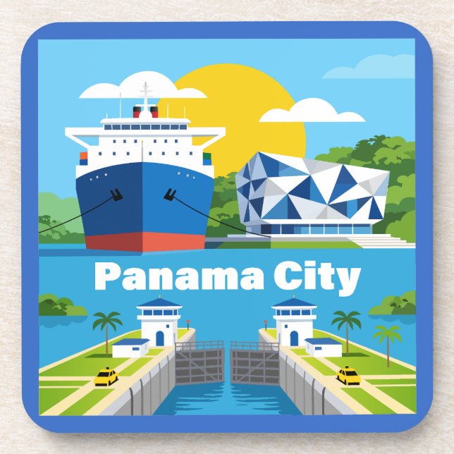 Porta-copo Cidade do Panamá Panamá (Frente)