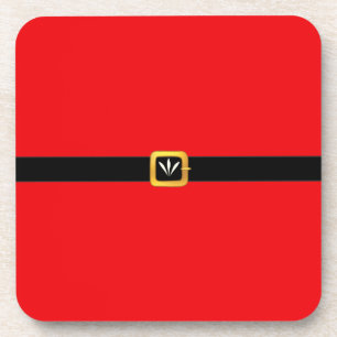 Porta-copo Cinto do Papai Noel Vermelho