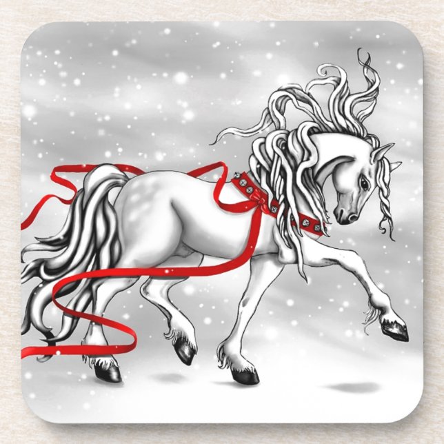 Porta-copo Cintos de Neve de Natal (Frente)