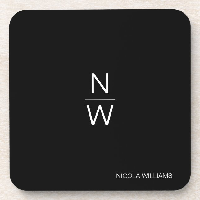 Porta-copo Cinzas Escuras Simples e Modernas Profissionais (Frente)