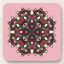 Circo de horror cor-de-rosa do gótico pastel