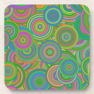 Porta-copo círculos retro