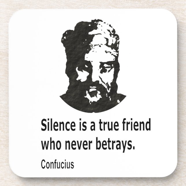 Porta-copo Citação por Confúcio (Frente)