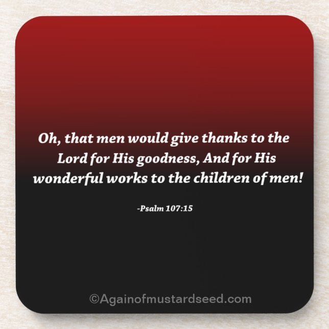 Porta-copo Citações Religiosas (Frente)