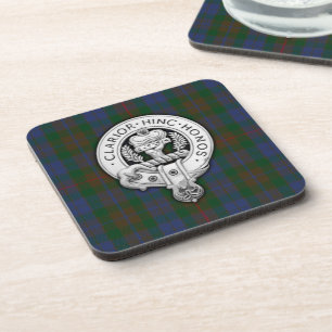 Porta-copo Clan Buchanan Crest & Hunting Tartan