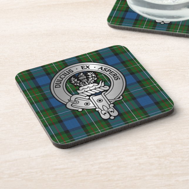Porta-copo Clan Ferguson Crest & Atholl Tartan (Left Side)