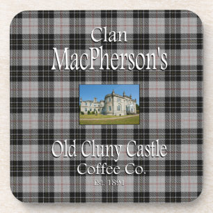 Porta-copo Clan MacPherson, antigo Cluny Castle Coffee Co.