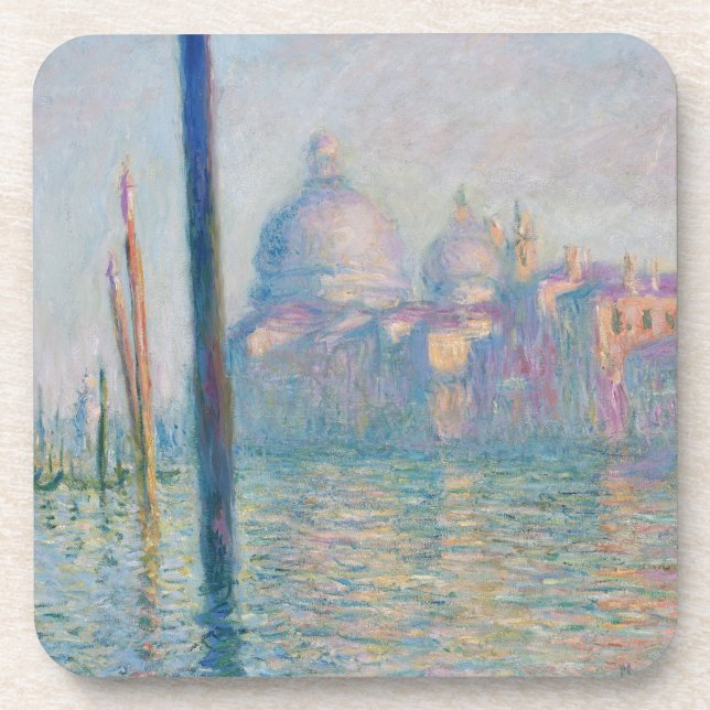 Porta-copo Claude Monet Grande Canal Veneza Itália Viagem (Frente)