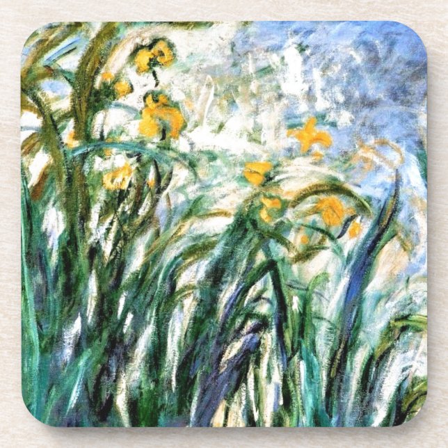Porta-copo Claude Monet Yellow Irises e Malva 19 (Frente)