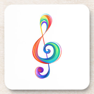 Porta-copo Clef (trecho de arco-íris)