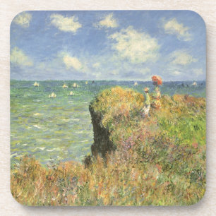 Porta-copo Cliff Walk em Pourville por Claude Monet