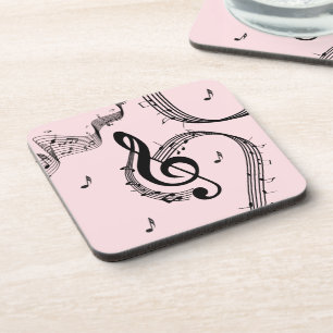 Porta-copo Climactic G Clef Music Pink