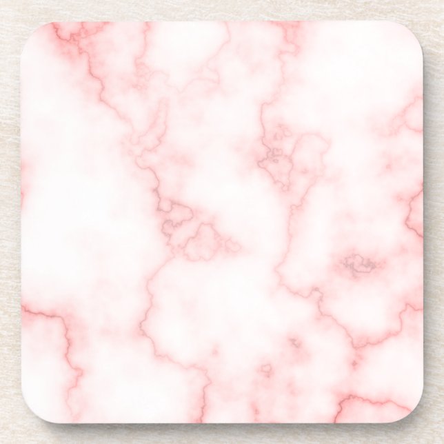 Porta-copo Coaster da Bebida Marble Rosa Esfaia Elegante (Frente)