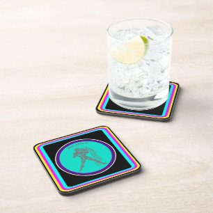 Porta-copo Coaster de Bebidas Aquário