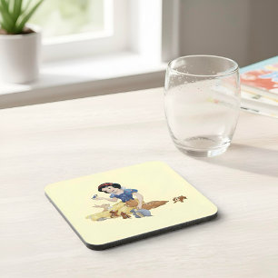 Porta-copo Coaster De Bebidas Brancas De Neve